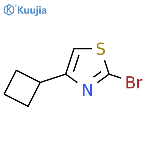 2-bromo-4-cyclobutyl-1,3-thiazole structure
