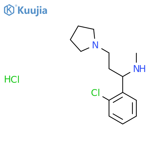 [1-(2-Chlorophenyl)-3-pyrrolidin-1-yl-propyl]-methylamine hydrochloride structure
