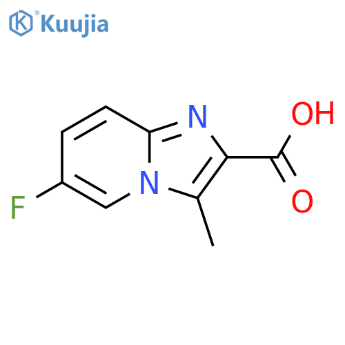 6-Fluoro-3-methylimidazo[1,2-a]pyridine-2-carboxylic acid structure