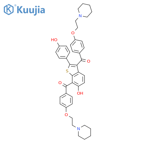7-[4-(2-Piperidinyl)ethoxy]benzoyl Raloxifene structure