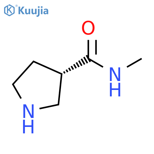 (3S)-N-methylpyrrolidine-3-carboxamide structure