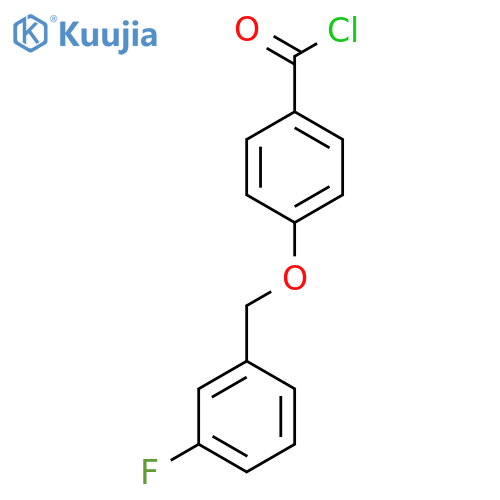 4-(3-Fluorobenzyl)oxybenzoyl Chloride structure
