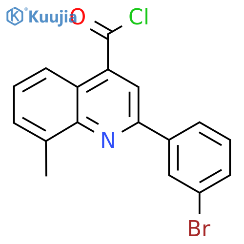 2-(3-Bromophenyl)-8-methylquinoline-4-carbonyl chloride structure