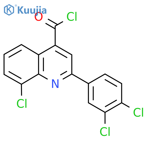 8-Chloro-2-(3,4-dichlorophenyl)quinoline-4-carbonyl chloride structure