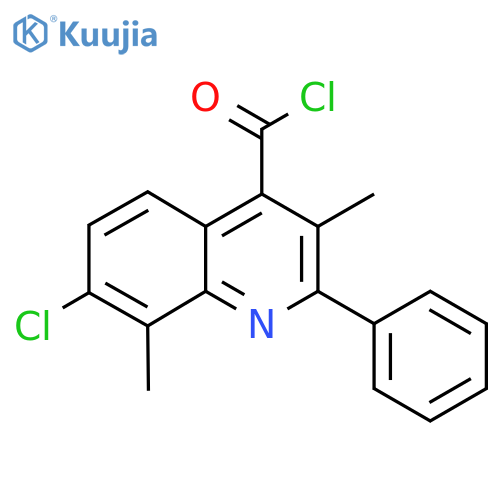 7-Chloro-3,8-dimethyl-2-phenylquinoline-4-carbonyl chloride structure