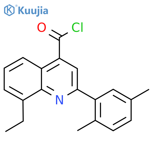 2-(2,5-Dimethylphenyl)-8-ethylquinoline-4-carbonyl chloride structure