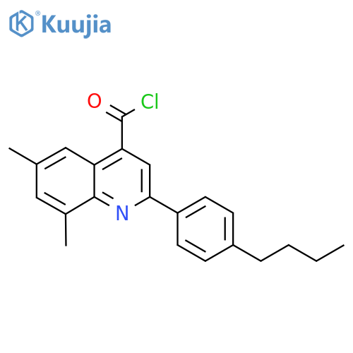 2-(4-Butylphenyl)-6,8-dimethylquinoline-4-carbonyl chloride structure