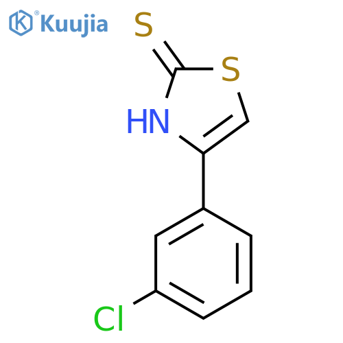 4-(3-chlorophenyl)-3H-1,3-thiazole-2-thione structure