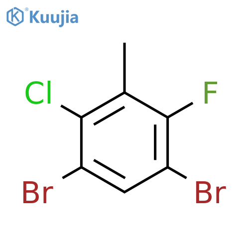 1,5-Dibromo-2-chloro-4-fluoro-3-methylbenzene structure