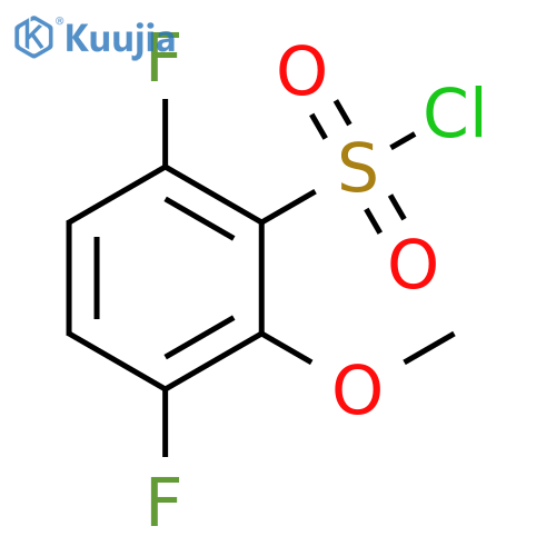 3,6-difluoro-2-methoxybenzene-1-sulfonyl chloride structure