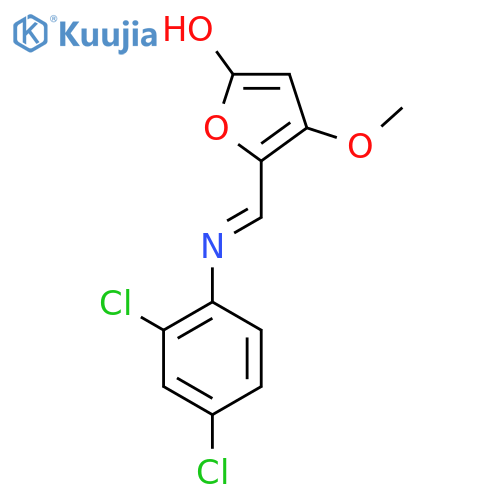 5-[(2,4-dichloroanilino)methylene]-4-methoxy-2(5H)-furanone structure