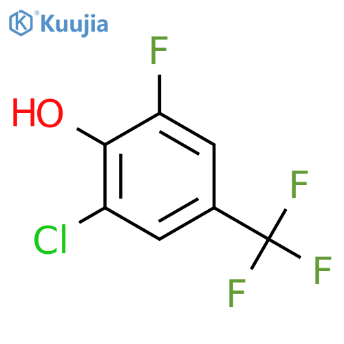 2-Chloro-6-fluoro-4-(trifluoromethyl)phenol structure