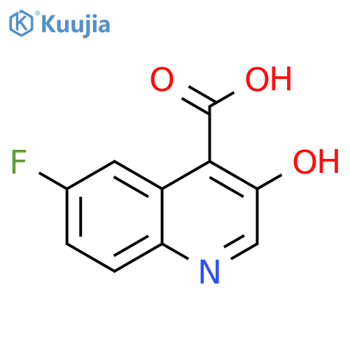 6-Fluoro-3-hydroxy-quinoline-4-carboxylic Acid structure