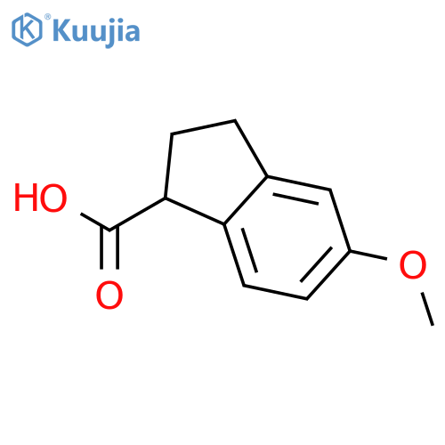 5-Methoxy-2,3-dihydro-1H-indene-1-carboxylic acid structure