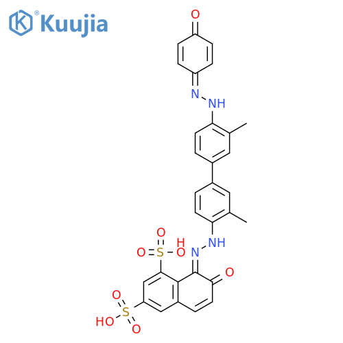 1,3-Naphthalenedisulfonicacid,7-hydroxy-8-[2-[4'-[2-(4-hydroxyphenyl)diazenyl]-3,3'-dimethyl[1,1'-biphenyl]-4-yl]diazenyl]- structure