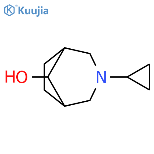 3-cyclopropyl-3-azabicyclo[3.2.1]octan-8-ol structure