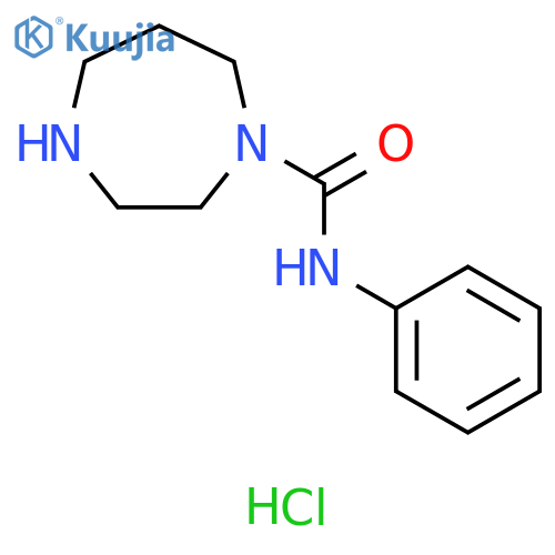 N-phenyl-1,4-diazepane-1-carboxamide hydrochloride structure