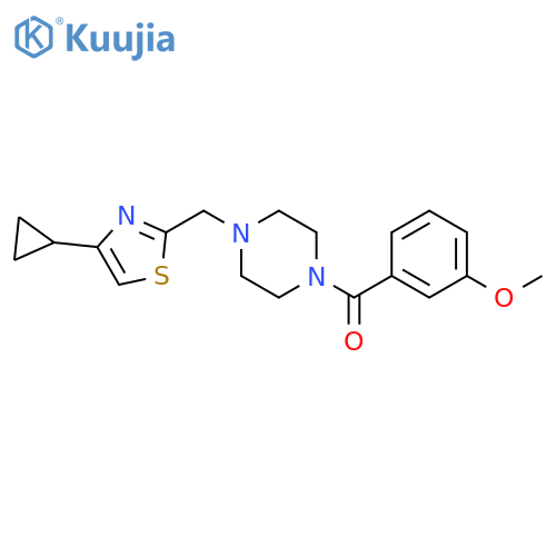 1-(4-cyclopropyl-1,3-thiazol-2-yl)methyl-4-(3-methoxybenzoyl)piperazine structure