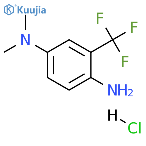 N1,N1-dimethyl-3-(trifluoromethyl)benzene-1,4-diamine hydrochloride structure