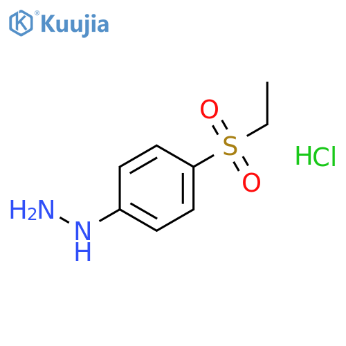 [4-(ethylsulfonyl)phenyl]hydrazine Hydrochloride (1:1) structure