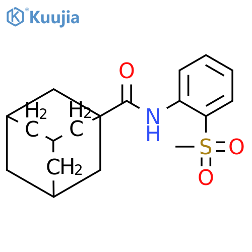 N-(2-methanesulfonylphenyl)adamantane-1-carboxamide structure