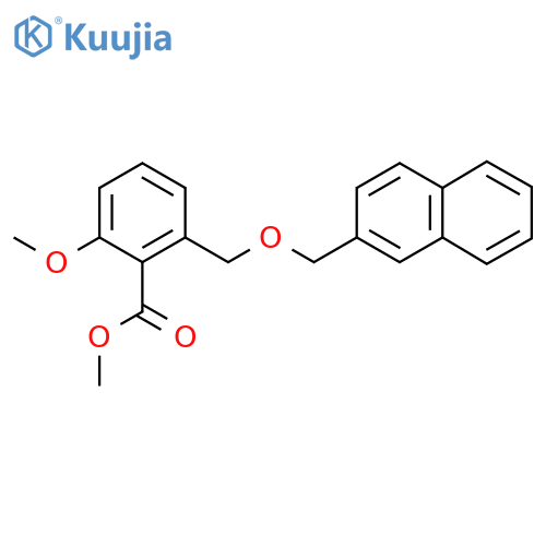 2-Methoxy-6-(naphthalen-2-ylmethoxymethyl)-benzoic acid methyl ester structure
