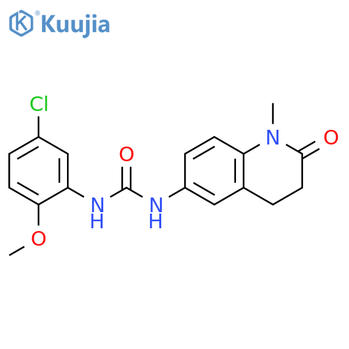 1-(5-chloro-2-methoxyphenyl)-3-(1-methyl-2-oxo-1,2,3,4-tetrahydroquinolin-6-yl)urea structure