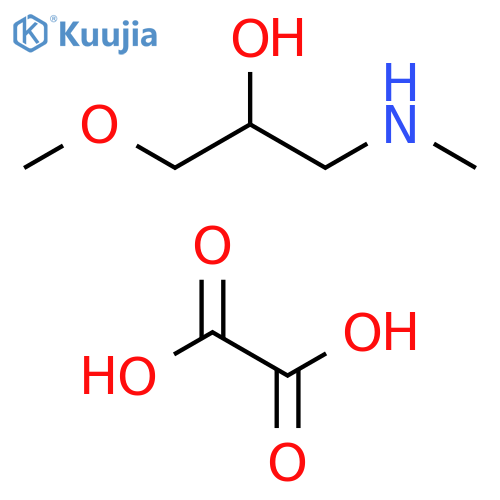 (2-Hydroxy-3-methoxypropyl)(methyl)amine Oxalic Acid structure