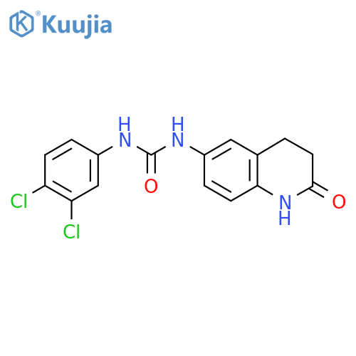 1-(3,4-dichlorophenyl)-3-(2-oxo-1,2,3,4-tetrahydroquinolin-6-yl)urea structure