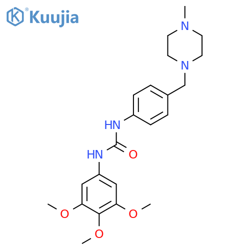 1-{4-(4-methylpiperazin-1-yl)methylphenyl}-3-(3,4,5-trimethoxyphenyl)urea structure
