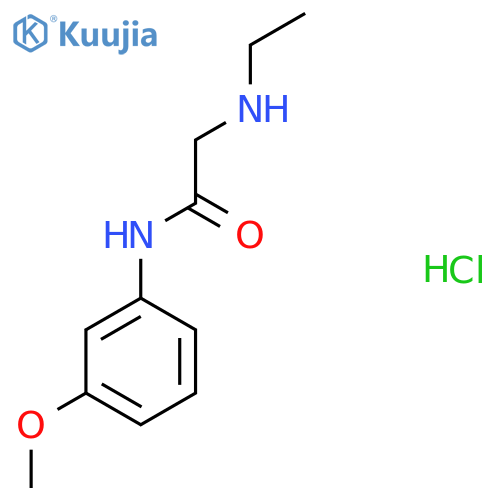 2-(Ethylamino)-N-(3-methoxyphenyl)acetamide hydrochloride structure