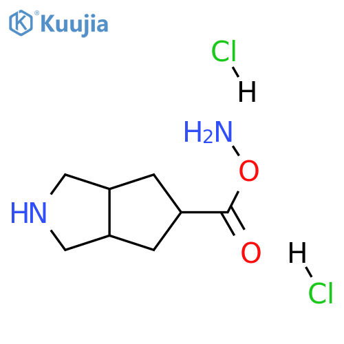 5-amino-2,3,3a,4,6,6a-hexahydro-1H-cyclopenta[c]pyrrole-5-carboxylic acid;dihydrochloride structure