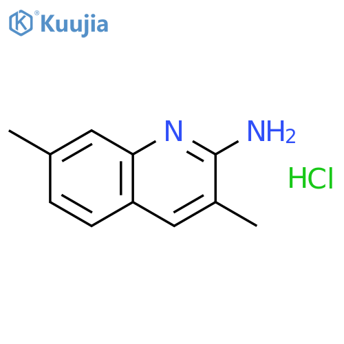 3,7-dimethylquinolin-2-amine,hydrochloride structure