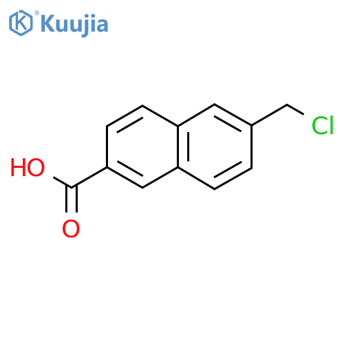 2-(Chloromethyl)naphthalene-6-carboxylic acid structure