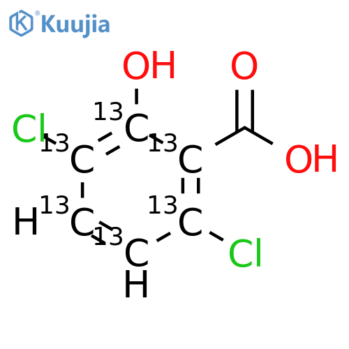 3,6-Dichlorosalicylic Acid (Dcsa) (Ring-13c6, 99%) structure