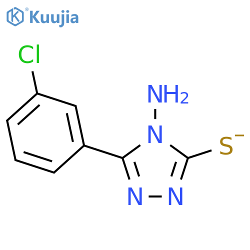 4-Amino-5-(3-chlorophenyl)-4H-1,2,4-triazole-3-thiol structure