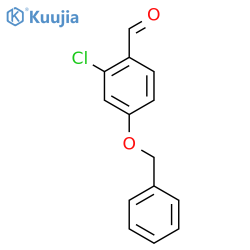 4-(benzyloxy)-2-chlorobenzaldehyde structure