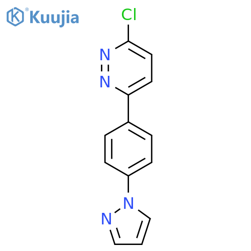 3-chloro-6-[4-(1{H}-pyrazol-1-yl)phenyl]pyridazine structure