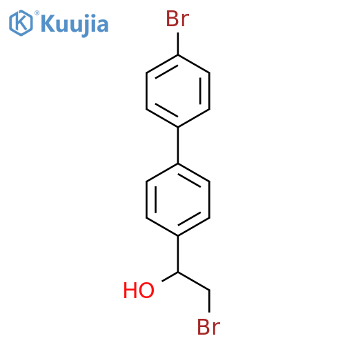 (1R)-2-Bromo-1-4-(4-bromophenyl)phenylethan-1-ol structure