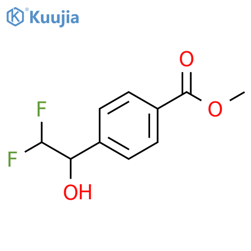 methyl 4-(2,2-difluoro-1-hydroxyethyl)benzoate structure