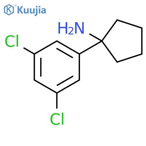 1-(3,5-dichlorophenyl)cyclopentan-1-amine structure