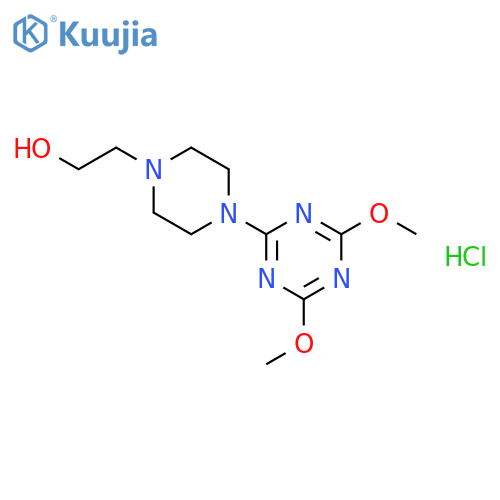 2-(4-(4,6-Dimethoxy-1,3,5-triazin-2-yl)-piperazin-1-yl)ethanol hydrochloride structure