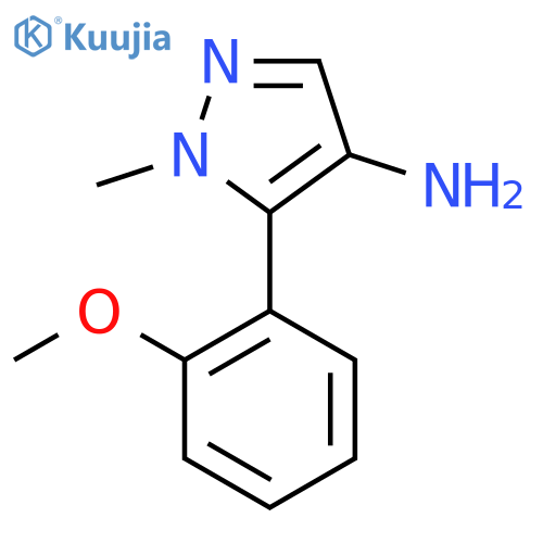 5-(2-methoxyphenyl)-1-methyl-1H-pyrazol-4-amine structure