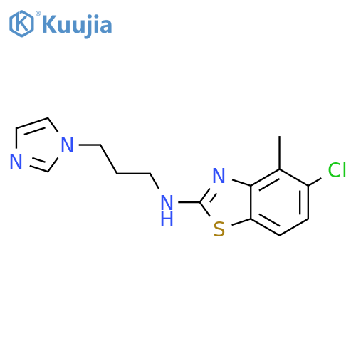 n-(3-(1h-imidazol-1-yl)propyl)-5-chloro-4-methylbenzodthiazol-2-amine structure
