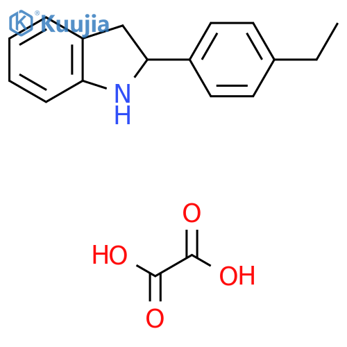 2-(4-Ethylphenyl)indoline oxalate structure