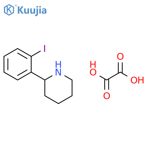 2-(2-Iodophenyl)piperidine oxalate structure
