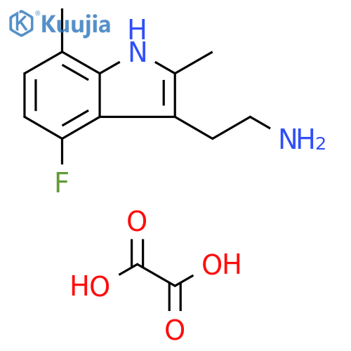 2-(4-Fluoro-2,7-dimethyl-1h-indol-3-yl)ethanamine oxalate structure