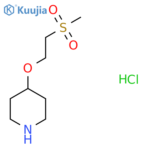 4-(2-methanesulfonylethoxy)piperidine structure
