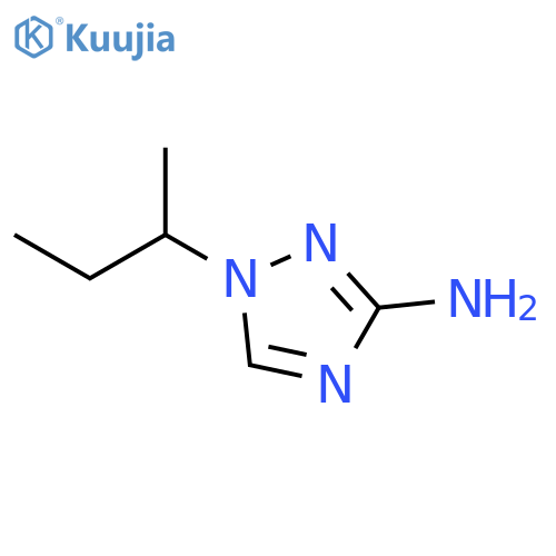 1H-1,2,4-Triazol-3-amine, 1-(1-methylpropyl)- structure