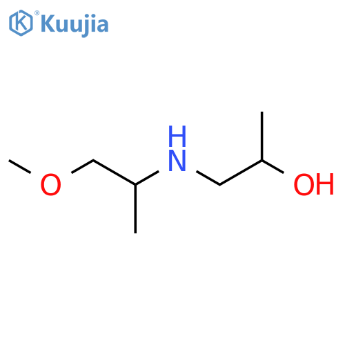 1-[(1-Methoxypropan-2-yl)amino]propan-2-ol structure